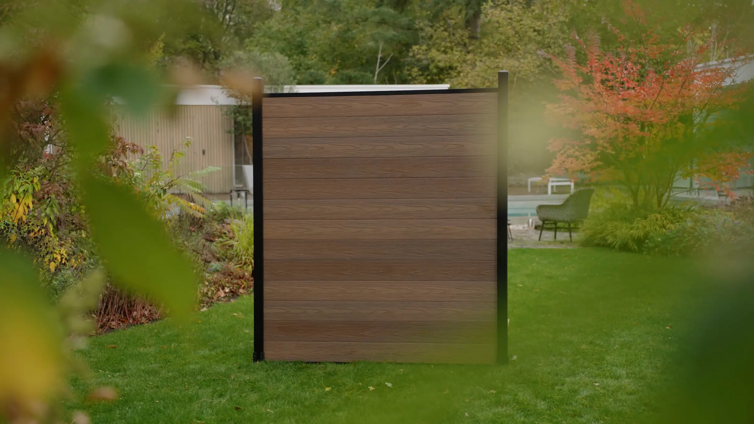 Premium Composiet schutting Teak Houtnerf